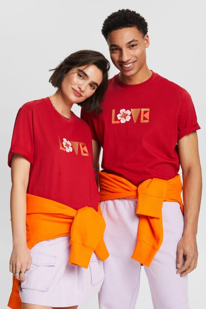 T-shirt z nadrukiem z bawełny pima, unisex