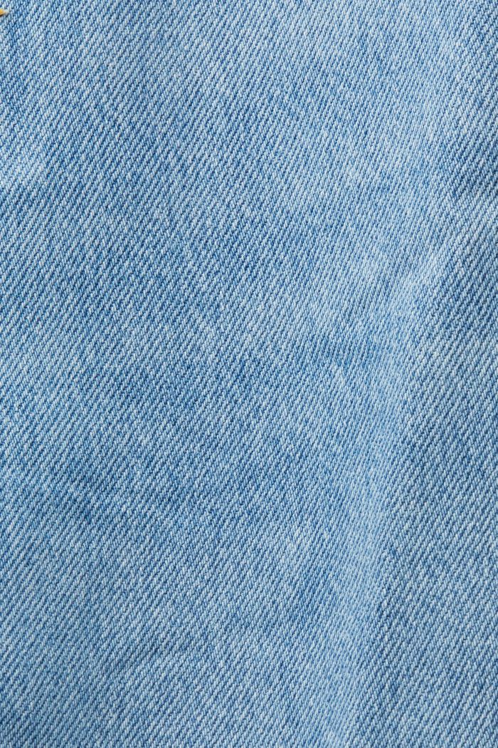 Dżinsowa spódnica midi, mieszanka z bawełną, BLUE MEDIUM WASHED, detail image number 6