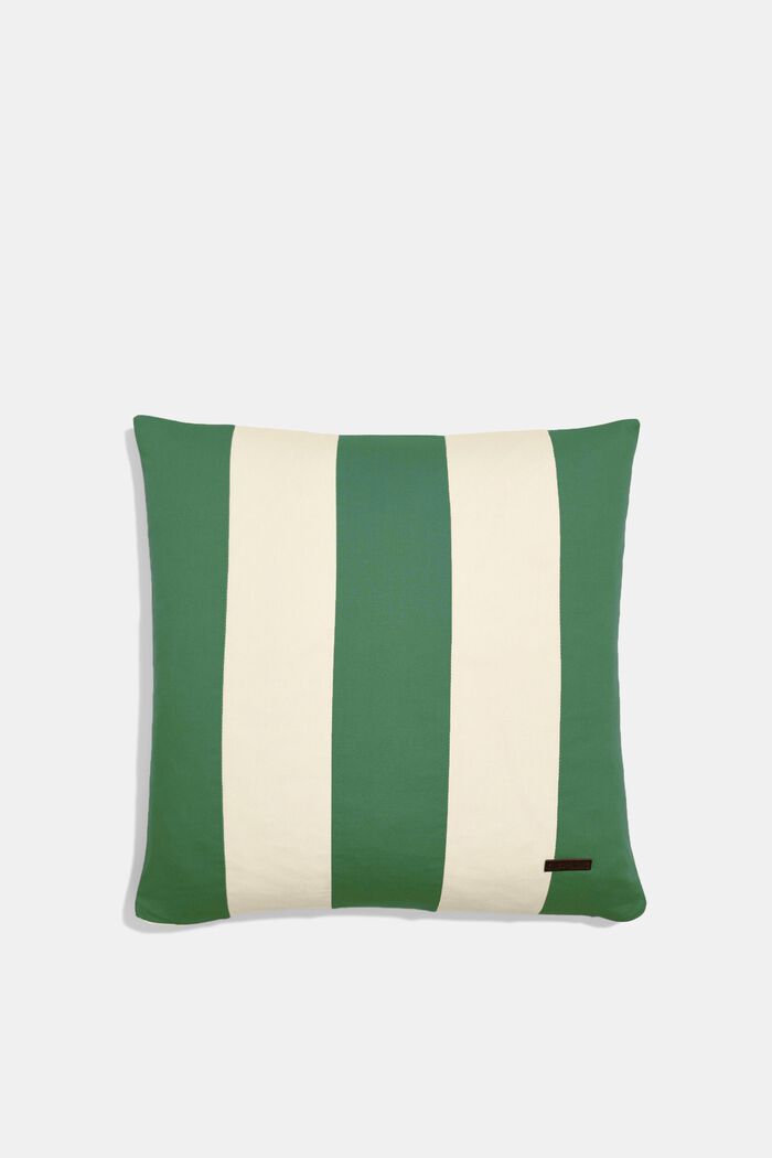 Pasiasta poszewka na poduszkę, 100% bawełny, GREEN, detail image number 0