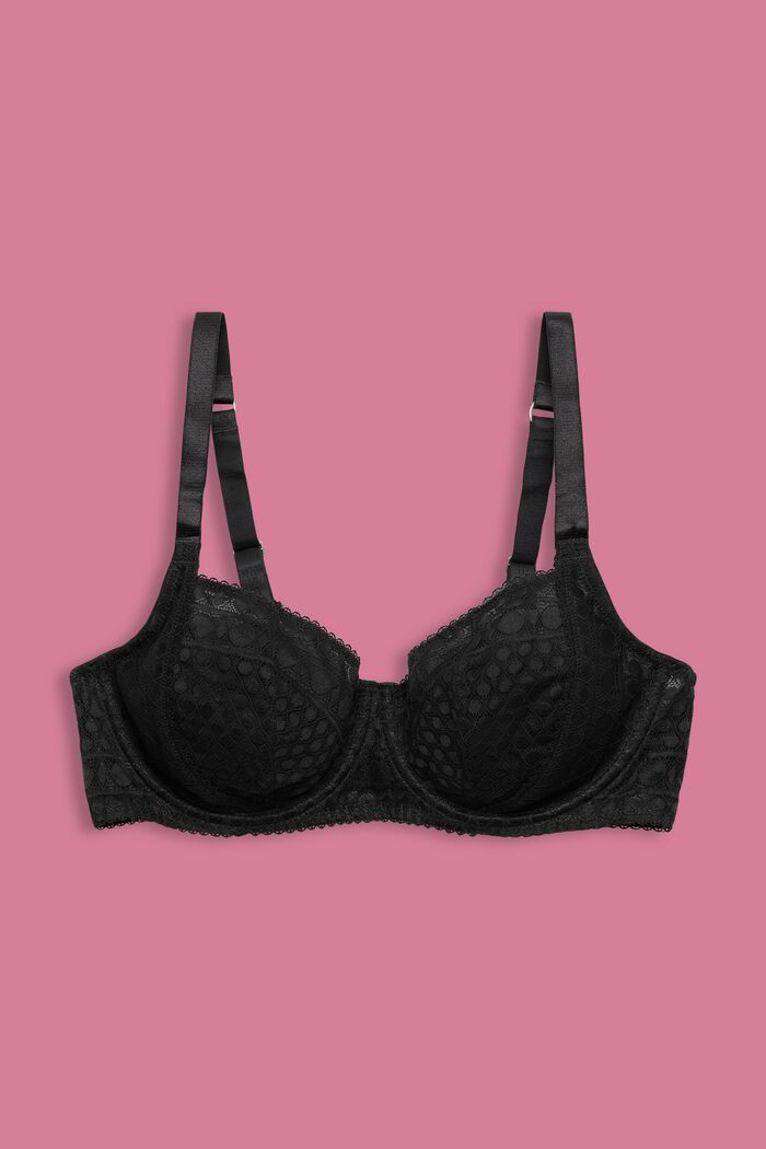 Bras with wire, ANTHRACITE, detail image number 1