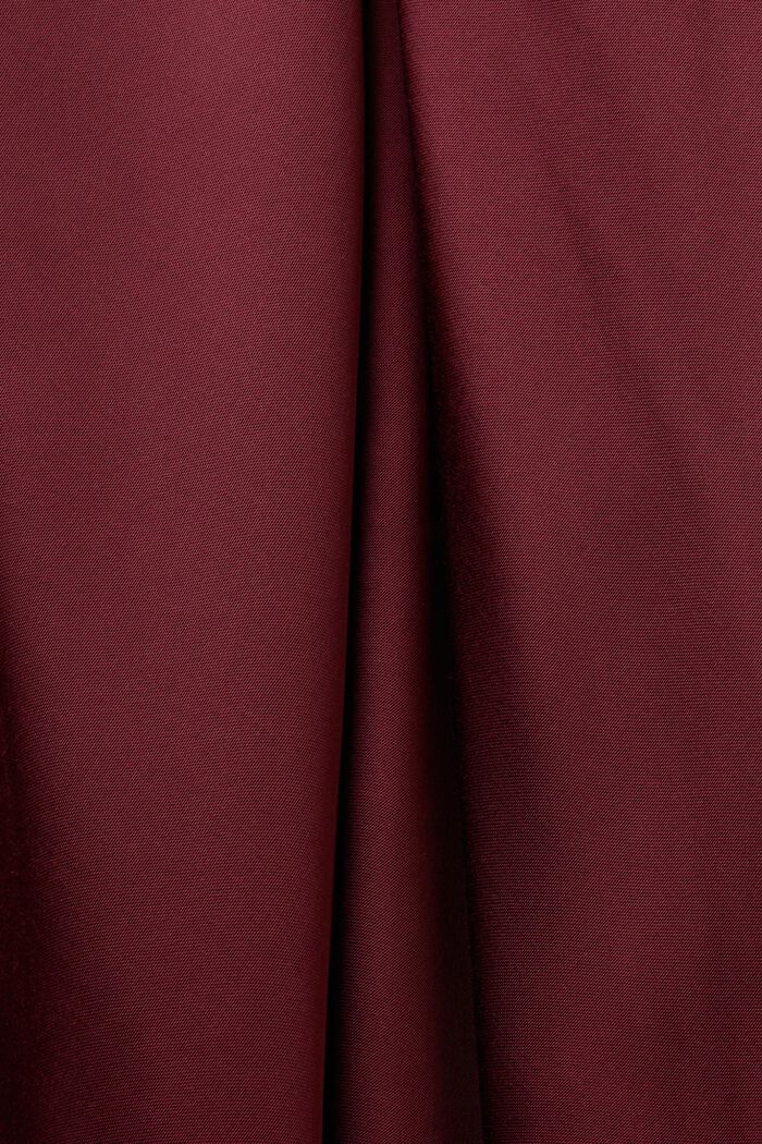 Satynowa spódnica midi, BORDEAUX RED, detail image number 5